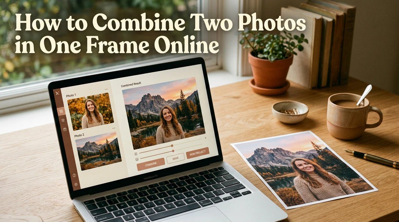 How to Combine Two Photos in One Frame Online blog banner